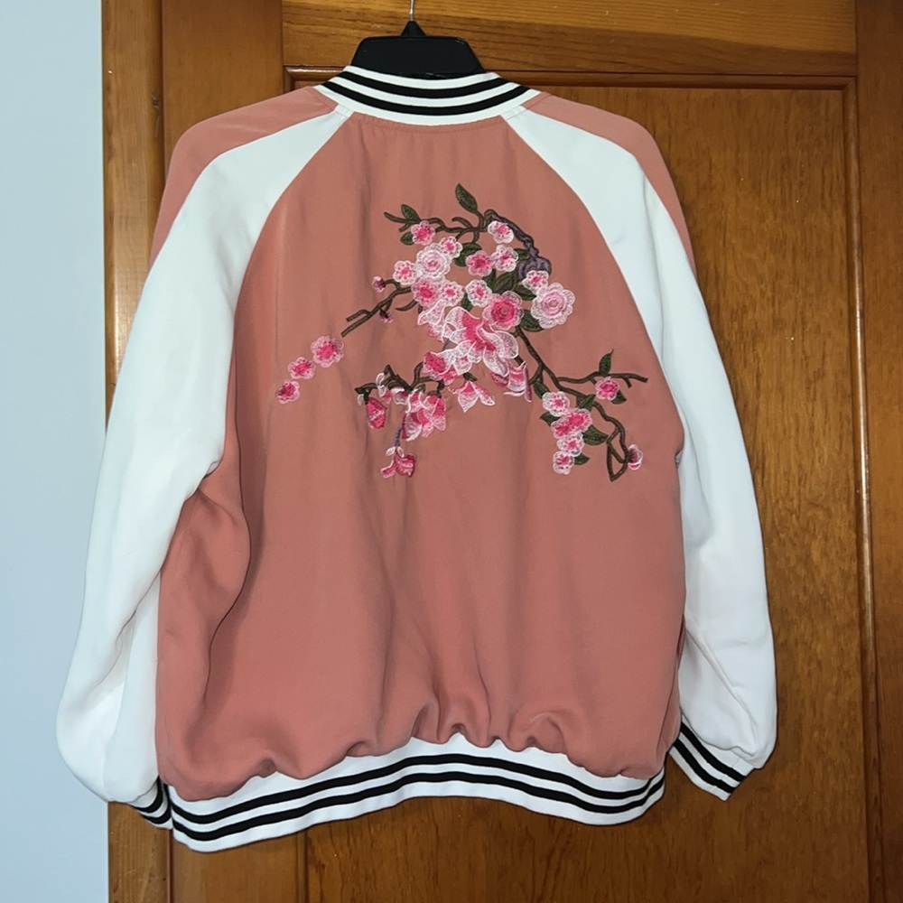 Gianni Bini Floral Bomber Jacket